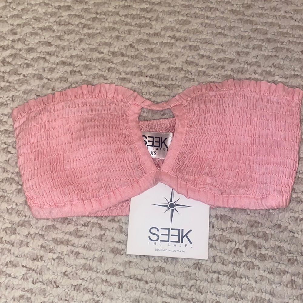 LF Pink Bandeau Top NWT